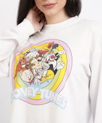Blusa-Feminina-Looney-Tunes-Manga-Longa-Gola-Alta-Branca-9964597-Branco_2