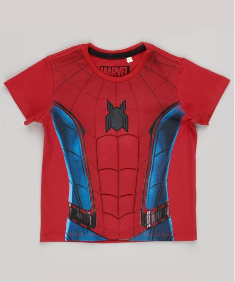 Camiseta-Infantil-Homem-Aranha-Manga-Curta-Vermelha-9838318-Vermelho_1