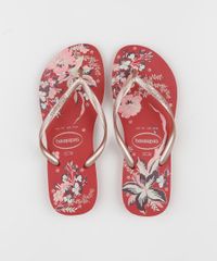 Chinelo-Feminino-Havaianas-Slim-Organic-Estampado-Floral-Vermelho-9955817-Vermelho_2