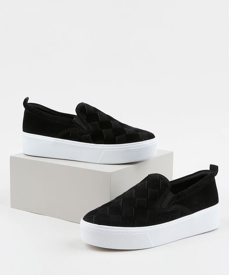 Tenis-Slip-On-Feminino-Via-Uno-com-Tresse-Preto-9964826-Preto_1 Tenis-Slip-On-Feminino-Via-Uno-com-Tresse-Preto-9964826-Preto_1