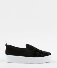 Tenis-Slip-On-Feminino-Via-Uno-com-Tresse-Preto-9964826-Preto_2