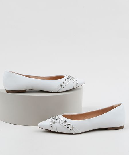 Sapatilha-Feminina-Via-Uno-Bico-Fino-com-Tachas--Branca-9964827-Branco_1 Sapatilha-Feminina-Via-Uno-Bico-Fino-com-Tachas--Branca-9964827-Branco_1
