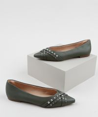 Sapatilha-Feminina-Via-Uno-Bico-Fino-com-Tachas--Verde-9964828-Verde_1