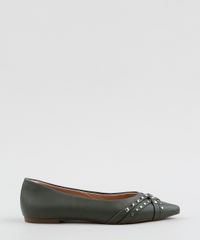 Sapatilha-Feminina-Via-Uno-Bico-Fino-com-Tachas--Verde-9964828-Verde_2