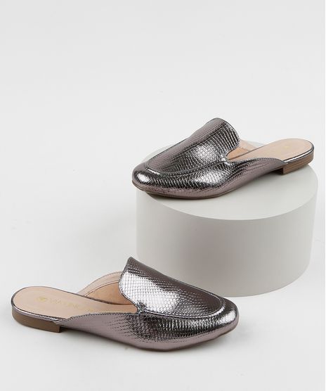 Mule-Feminino-Via-Uno-Metalizado-Textura-Croco-Prateado-9964832-Prateado_1