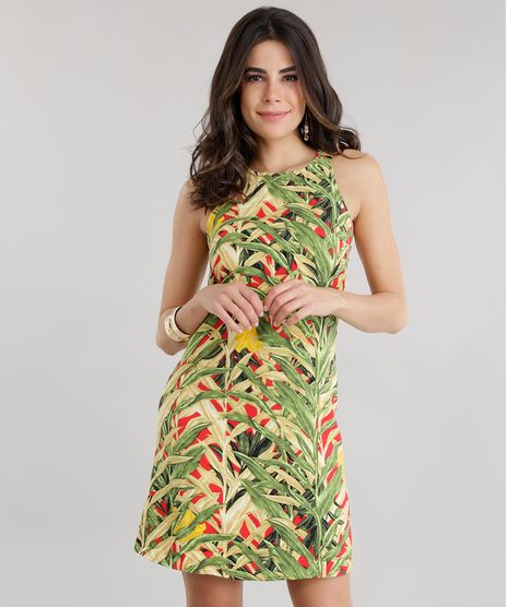 Vestido-Estampado-de-Folhagem-Verde-8651236-Verde_1