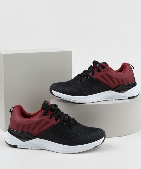 Tenis-Feminino-Esportivo-ACE-com-Recortes-Vinho-9959781-Vinho_1