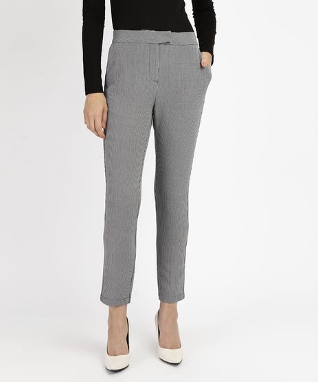 calça xadrez feminina c&a