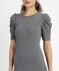 Vestido-Feminino-Midi-Canelado-Manga-Bufante-Cinza-Mescla-Escuro-9953621-Cinza_Mescla_Escuro_4