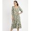 Vestido-Feminino-Midi-Estampa-de-Folhagens-Manga-Curta-com-Botoes-Multicor-9953808-Multicor_1