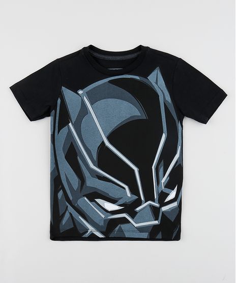 Camiseta-Infantil-Pantera-Negra-Manga-Curta-Gola-Careca-Preta-9953502-Preto_1