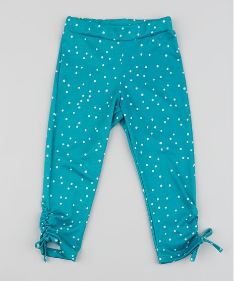 Calca-Legging-Infantil-Estampada-Poa-com-Barra-Franzida-Verde-Agua-9955898-Verde_Agua_1