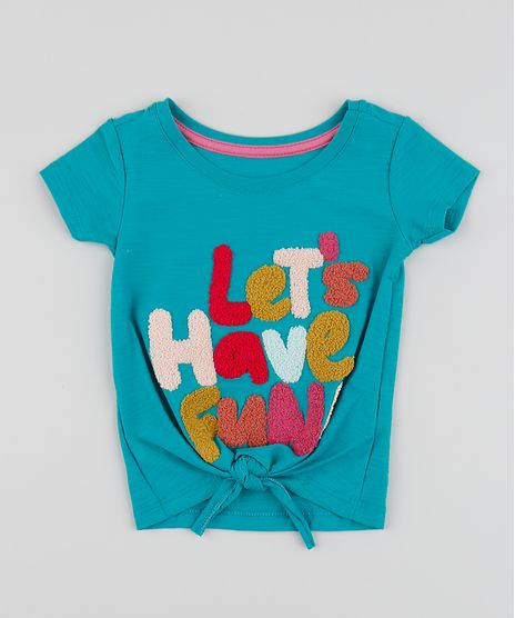 Blusa-Infantil--Lets-Have-Fun--com-No-Manga-Curta-Verde-Agua-9956560-Verde_Agua_1