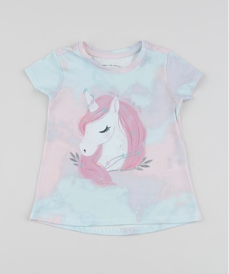 Blusa-Infantil-Unicornio-Estampada-Tie-Dye-Manga-Curta-Multicor-9961493-Multicor_1