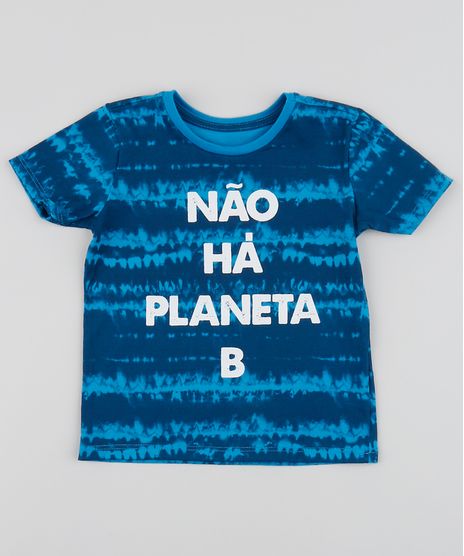 Camiseta-Infantil-Nao-a-Planeta-B--Estampada-Tie-Dye-Manga-Curta-Gola-Careca-Azul-9961499-Azul_1