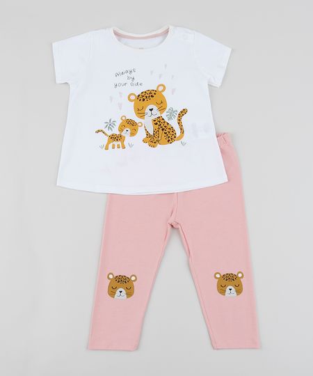 Conjunto-Infantil-de-Blusa-Onca-Manga-Curta-Off-White---Calca-Legging--Rosa-9951599-Rosa_1