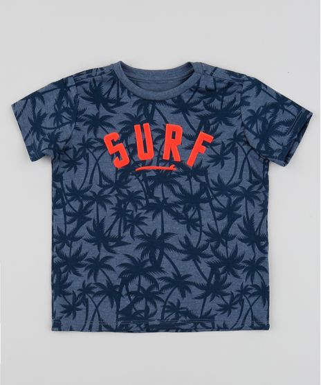 Camiseta-Infantil-Estampado-de-Coqueiros-Manga-Curta-Gola-Careca-Azul-Marinho-9954946-Azul_Marinho_1