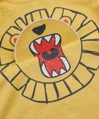 Camiseta-Infantil-Leao-Estampa-Interativa-Manga-Curta-Gola-Careca-Amarela-9954957-Amarelo_4