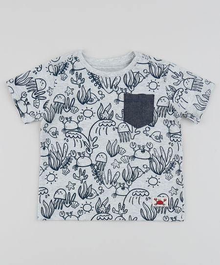 Camiseta-Infantil-Estampado-de-Fundo-do-Mar-com-Bolso-Manga-Curta-Gola-Careca-Cinza-Mescla-Claro-9954961-Cinza_Mescla_Claro_1 Camiseta-Infantil-Estampado-de-Fundo-do-Mar-com-Bolso-Manga-Curta-Gola-Careca-Cinza-Mescla-Claro-9954961-Cinza_Mescla_Claro_1