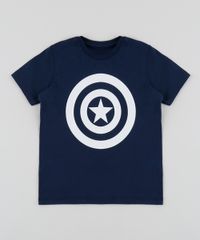Camiseta-Infantil-Capitao-America-Manga-Curta-Gola-Careca-Azul-Escuro-9954125-Azul_Escuro_1