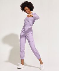 Calca-Feminina-Pantone-de-Sarja-Jogger-Cintura-Alta-com-Bolso-Lilas-9958714-Lilas_3