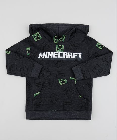 Blusao-de-Moletom-Infantil-Minecraft-Cinza-Mescla-Escuro-9948296-Cinza_Mescla_Escuro_1