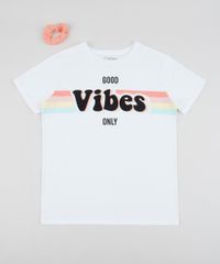 Blusa-Juvenil--Good-Vibes--Manga-Curta---Elastico-de-Cabelo-Schunchie-Branca-9954244-Branco_1