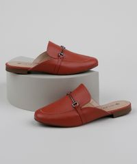 Mule-Feminino-Via-Uno-Bico-Redondo-com-Fivela-Marrom-9961671-Marrom_1