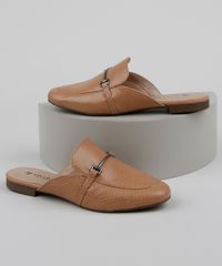 Mule-Feminino-Via-Uno-Bico-Redondo-com-Fivela-Bege-9961679-Bege_1