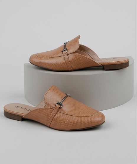 Mule-Feminino-Via-Uno-Bico-Redondo-com-Fivela-Bege-9961679-Bege_1