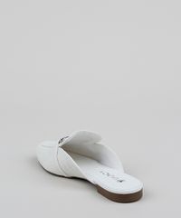 Mule-Feminino-Texturizado-Via-Uno-Bico-Redondo-com-Fivela-Branco-9961680-Branco_4