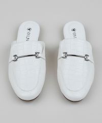 Mule-Feminino-Texturizado-Via-Uno-Bico-Redondo-com-Fivela-Branco-9961680-Branco_5