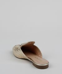 Mule-Feminino-Matelasse-Via-Uno-Bico-Redondo-com-Fivela-Dourado-9961692-Dourado_4