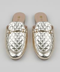 Mule-Feminino-Matelasse-Via-Uno-Bico-Redondo-com-Fivela-Dourado-9961692-Dourado_5