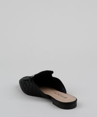 Mule-Feminino-Matelasse-Via-Uno-Bico-Redondo-com-Fivela-Preto-9961695-Preto_4