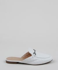 Mule-Feminino-Matelasse-Via-Uno-Bico-Redondo-com-Fivela-Branco-9961697-Branco_2