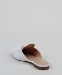 Mule-Feminino-Matelasse-Via-Uno-Bico-Redondo-com-Fivela-Branco-9961697-Branco_4