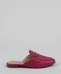 Mule-Feminino-Matelasse-Via-Uno-Bico-Redondo-com-Fivela-Rosa-9961700-Rosa_2