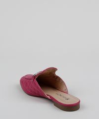 Mule-Feminino-Matelasse-Via-Uno-Bico-Redondo-com-Fivela-Rosa-9961700-Rosa_4