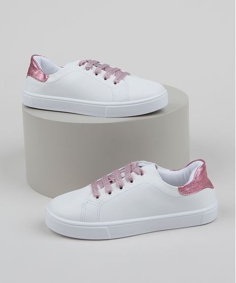 Tenis-Infantil-com-Recorte-e-Glitter--Branco-9962911-Branco_1