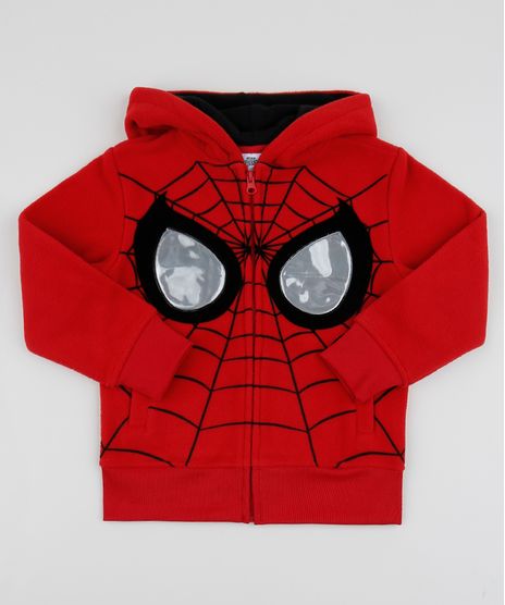 Blusao-Infantil-Homem-Aranha-em-Fleece-com-Capuz-Vermelho-8470076-Vermelho_1