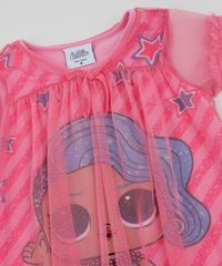 Camisola-Infantil-LOL-Surprise-com-Tule-Manga-Curta-Rosa-9936600-Rosa_3