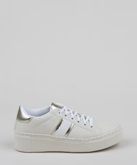 Tenis-Feminino-Oneself-com-Faixa-Metalizada-e-Textura-Animal-Print-de-Cobra-Bege-Claro-9955255-Bege_Claro_2