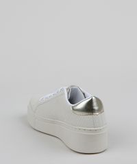 Tenis-Feminino-Oneself-com-Faixa-Metalizada-e-Textura-Animal-Print-de-Cobra-Bege-Claro-9955255-Bege_Claro_4