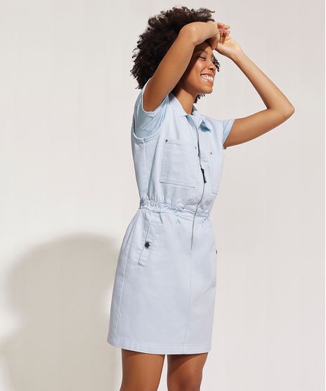 Vestido-Jeans-Feminino-Curto-com-Bolsos-e-Ziper-Gola-Esporte-Azul-Claro-9958765-Azul_Claro_1