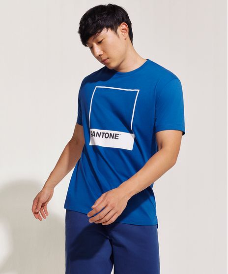 Camiseta-Masculina-Pantone-Manga-Curta-Gola-Careca-Azul-9959146-Azul_1