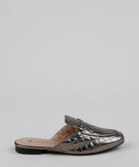 Mule-Feminino-Matelasse-Via-Uno-Bico-Redondo-com-Fivela-Chumbo-9961694-Chumbo_2