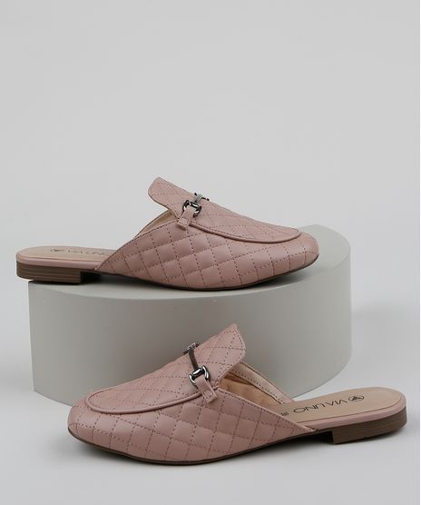 Mule-Feminino-Via-Uno-Bico-Redondo-Matelasse-com-Fivela-Rosa-Claro-9961698-Rosa_Claro_1