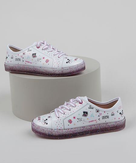 Tenis-Infantil-Molekinha-Estampado-e-Solado-com-Glitter-Branco-9962045-Branco_1 Tenis-Infantil-Molekinha-Estampado-e-Solado-com-Glitter-Branco-9962045-Branco_1