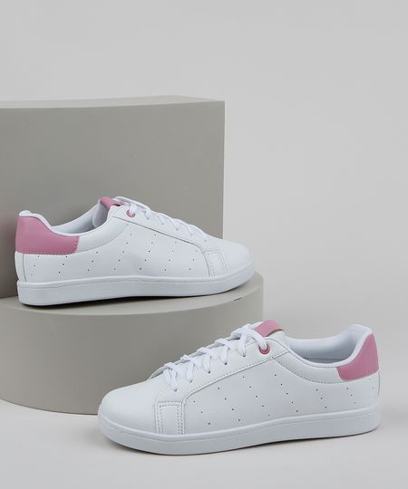 Tenis-Feminino-Oneself-com-Recorte-Contrastante-Branco-9962819-Branco_1